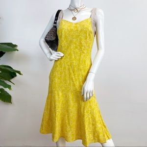 Patagonia Yellow Summer Midi Dress Size 6